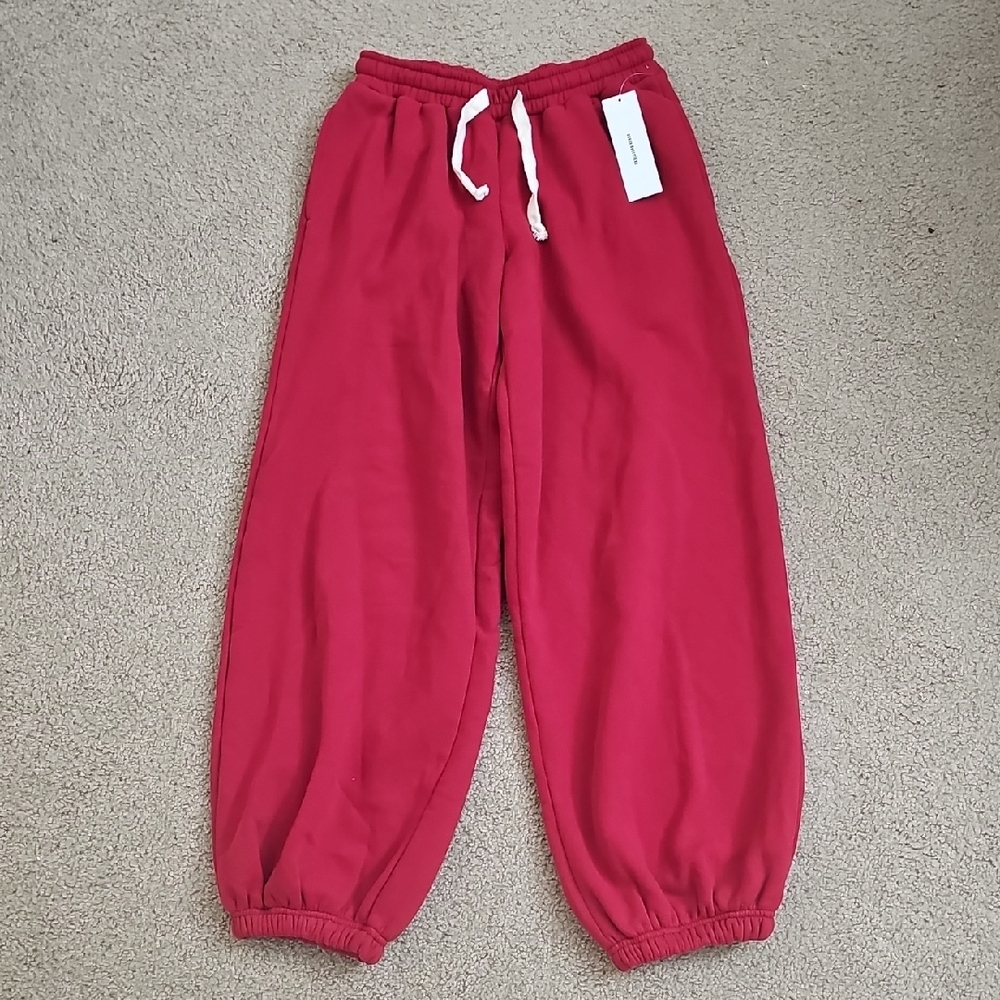 Urban Outfitters Out From Under Sweatpants Soft Red Cotton Blend Women’s Size XS
